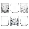 RCR Cristalleria Italiana Mosaic Bicchieri Acqua MixedUp Assortiti In Vetro - Set 6 Pz