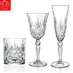 RCR Melodia Set Calici & Bicchieri in Vetro - Set 18 Pezzi