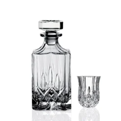 RCR Opera Set Liquore Bottiglia Con Bicchieri in Vetro - Set 7 Pezzi