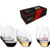 Riedel O Value Set Bicchieri Vino Cabernet Merlot Viognier Chardonnay in Vetro - Set 8 Pezzi