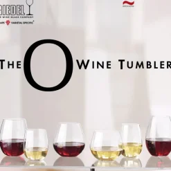 Riedel O Value Set Bicchieri Vino Cabernet Merlot Viognier Chardonnay in Vetro - Set 8 Pezzi