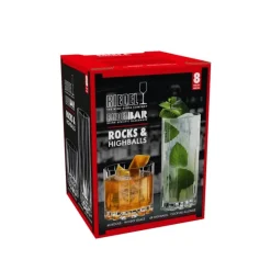 Riedel Rock & Highball Bicchiere Bibita in Vetro - Set 8 Pezzi