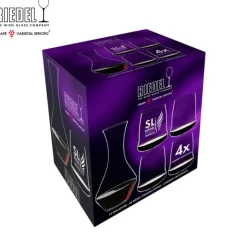 Riedel Steamless Wings Set Calici e Decanter Cabernet in Vetro - Set 5 Pezzi