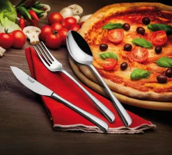 Salvinelli Perpizza Coltello Tavola In Acciaio Inox - Set 12 Pz