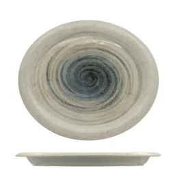 Saturnia Giotto Around Piatto Piano Ovale In Porcellana Set 6 Pz