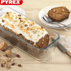 31s12 cm - Pyrex Bake & Enjoy Stampo Plum Cake Rettangolare In Vetro Borosilicato