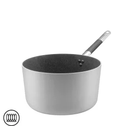 SharkSkin Casseruola Alta In Alluminio Antiaderente Induzione Con Manico In Acciaio Inox Cool