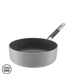 SharkSkin Casseruola Bassa In Alluminio Antiaderente Induzione Con Manico In Acciaio Inox Cool