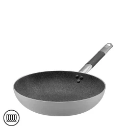 SharkSkin Padella Alta Svasata In Alluminio Antiaderente Induzione Con Manico In Acciaio Inox Cool