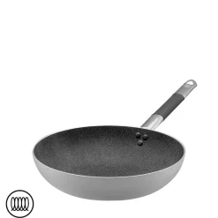 SharkSkin Padella Alta Svasata In Alluminio Antiaderente Induzione Con Manico In Acciaio Inox Cool