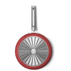 Smeg Cookware 50's Style Padella Bassa Antiaderente In Alluminio Con Manico In Acciaio Inox