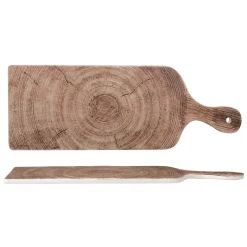 Tagliere Rettangolare In Porcellana Effetto Legno - Set 4 Pz