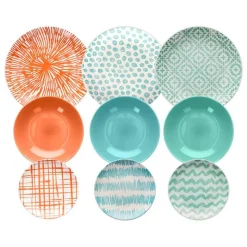 Tognana Louise Agua Servizio Piatti In Ceramica - Set 18 Pz