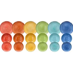 Tognana Madison Kaleido Servizio Piatti In Porcellana - Set 18 Pz
