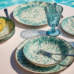 Tognana Madison Kalos Servizio Piatti Decorato In Porcellana Set 18 Pz
