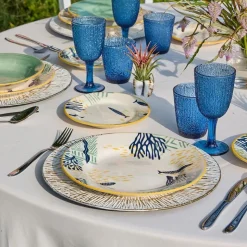 Tognana Vela Antigua Servizio Piatti In Stoneware - Set 18 Pz