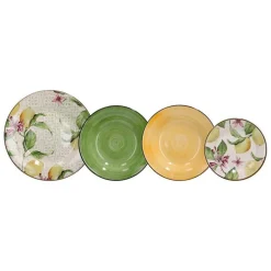 Tognana Vela Zagara Servizio Piatti In Stoneware - Set 18 Pz