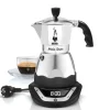 3 Tz - Bialetti Easy Timer Electric Moka In Aluminum