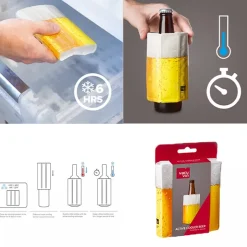 Vacu Vin Active Cooler Rinfrescatore Birra Per 1 Bottiglia