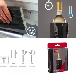Vacu Vin Active Cooler Rinfrescatore Vino Per 1 Bottiglia