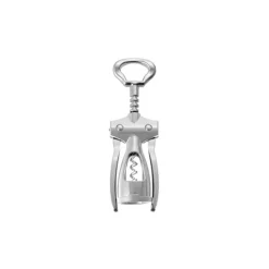 Vacu Vin Bottle Opener Double Lever Winged Corkscrew In Stainless Steel