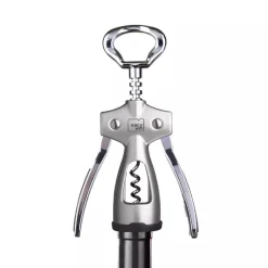Vacu Vin Bottle Opener Double Lever Winged Corkscrew In Stainless Steel