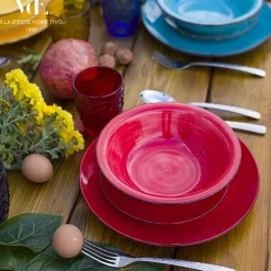 Villa D'Este Baita Servizio Piatti In Stoneware - Set 18 Pz