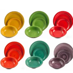 Villa D'Este Baita Servizio Piatti In Stoneware - Set 18 Pz