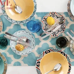 Villa D'Este Sharm Servizio Piatti In Gres Porcellanato - Set 18 Pz