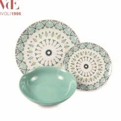 Villa D'Este Sharm Servizio Piatti In Gres Porcellanato - Set 18 Pz