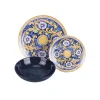 Villa D'Este Sicilia Servizio Piatti In Porcellana e Stoneware - Set 18 Pz