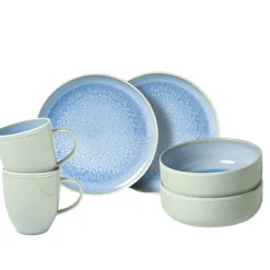 Villeroy & Boch Crafted Blueberry Servizio Colazione In Porcellana Set 6 Pz
