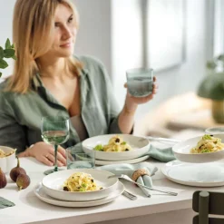 Villeroy & Boch Crafted Cotton Servizio Tavola In Porcellana Set 4 Pz