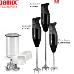 180 Watt - Bamix M180 Frullatore A Immersione In Acciaio Inox