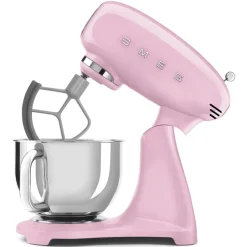 1000 Watt - Smeg Full Color Stand Mixer 10 Speeds with Included Accessories