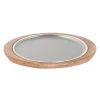 38x34 cm - Abert Celsius Piatto Presentazione Con Support In Legno