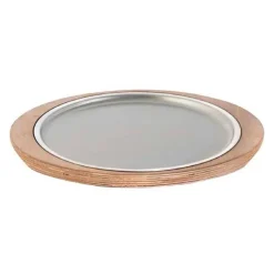 38x34 cm - Abert Celsius Piatto Presentazione Con Support In Legno
