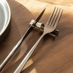 5.5 x 2 cm - Abert Tube Poggiaposate In Acciaio Inox
