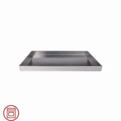 60x40 cm - Agnelli Pasticceria & Pizza Teglia Rettangolare Alta Con Bordi Dritti In Lega Di Alluminio