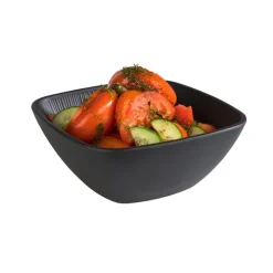 19.5x19.5 cm - Aps Nero Coppa In Melamina - Set 6 Pz