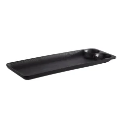 41x15 cm - Aps Nero Vassoio In Melamina