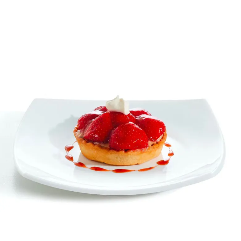 19x19 cm - Arcoroc Delice Piatto Frutta Dessert In Vetro Opale - Set 6 Pz