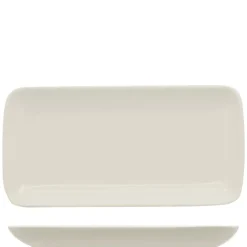 36x16.5 cm - Ariane Buffet Piatto Vassoio Rettangolare In Porcellana - Set 6 Pz