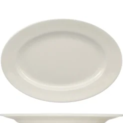 45x31.5 cm - Ariane Prime Piatto Vassoio Ovale In Porcellana - Set 3 Pz