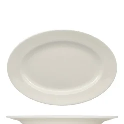 32x22 cm - Ariane Prime Piatto Vassoio Ovale In Porcellana - Set 6 Pz