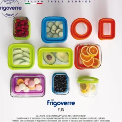 21x13 cm - Bormioli Rocco Frigoverre Fun Contenitore Per Alimenti Rettangolare In Vetro