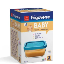 10x7 cm - Bormioli Rocco Frigoverre Classic Contenitore Per Alimenti Rettangolare - Set 3 Pz