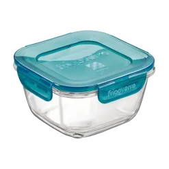 14x14 cm - Bormioli Rocco Frigoverre Evolution Contenitore Per Alimenti Ermetico In Vetro Temperato