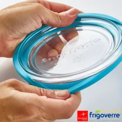 14x14 cm - Bormioli Rocco Frigoverre Future Contenitore Per Alimenti In Vetro Temperato