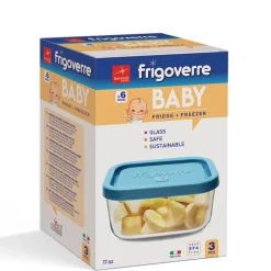 13x10 cm - Bormioli Rocco Frigoverre Classic Contenitore Per Alimenti Rettangolare - Set 3 Pz